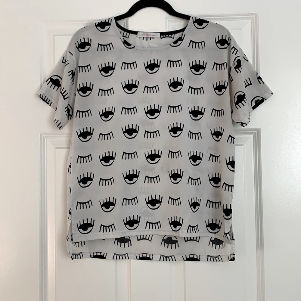 The East shop Korean blouse with eyes